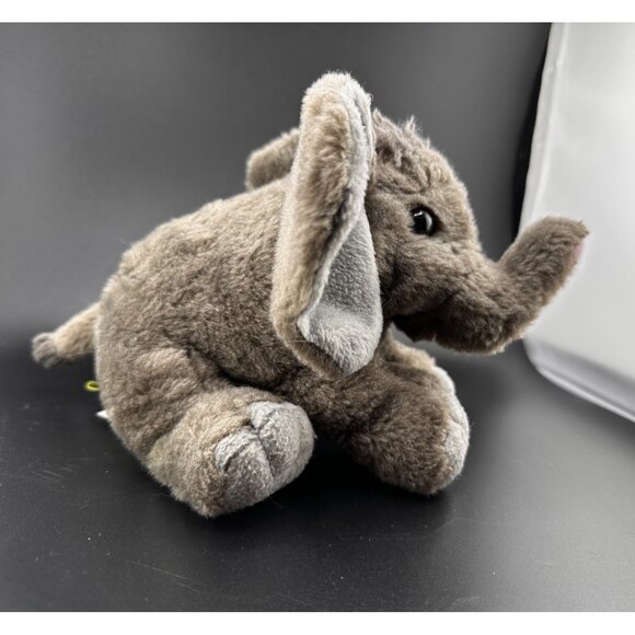 K&M Wild Republic African Gray Elephant 8" Bean Bag Plush Stuffed Animal - Picture 7 of 11